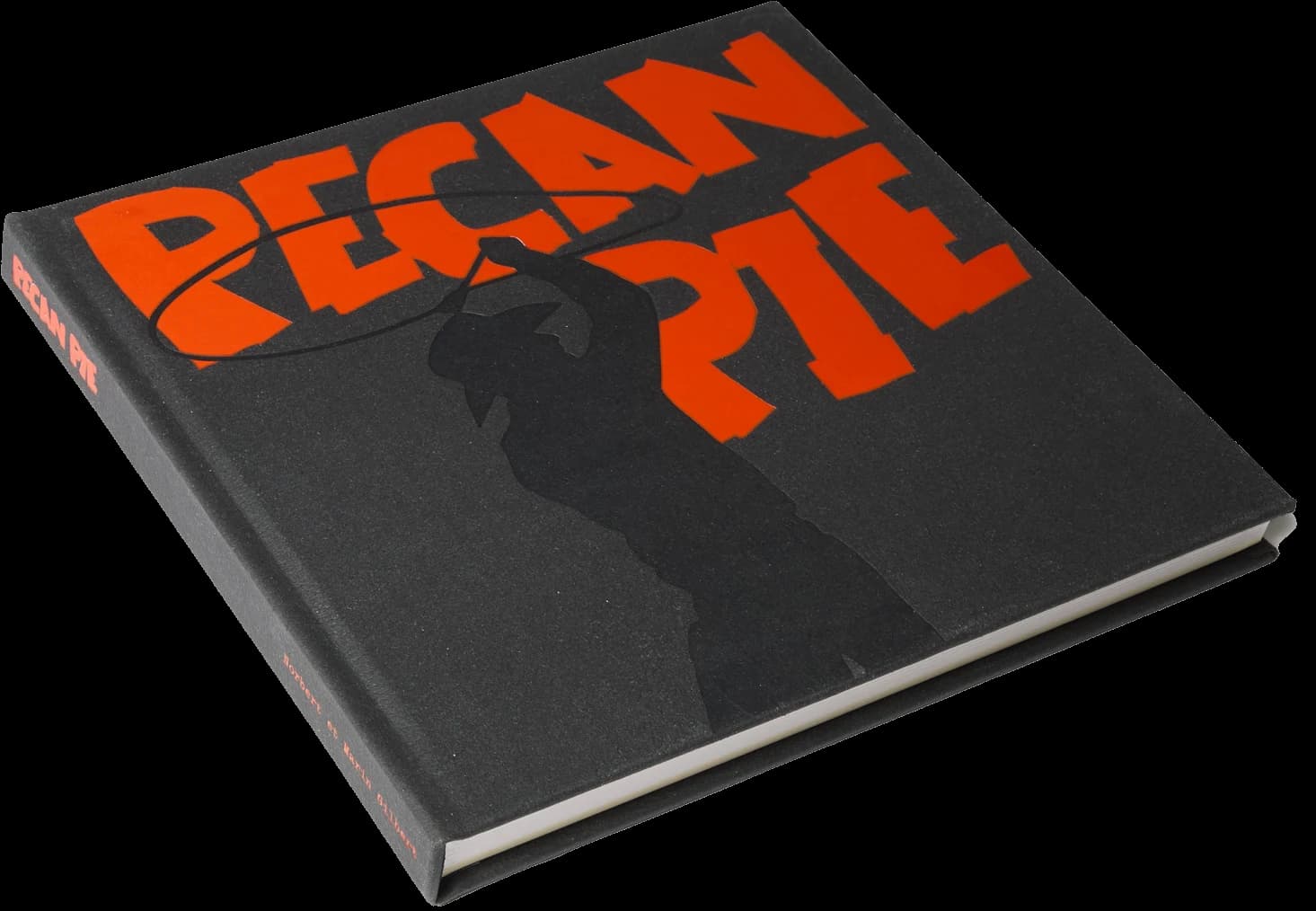 Le livre Pecan Pie, couverture toile noire et titre orange